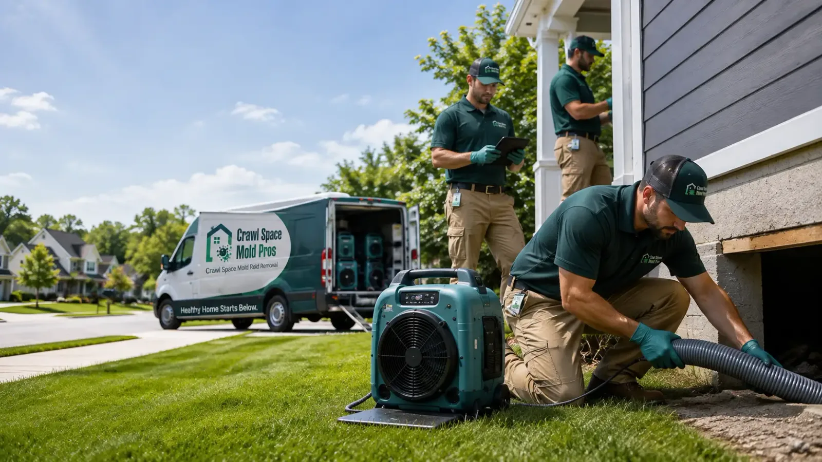 Crawl Space Mold Removal in Darwin, MN